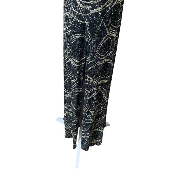Y2K Black Glitter Maxi Formal Dress – Size 8 - Picture 8 of 8
